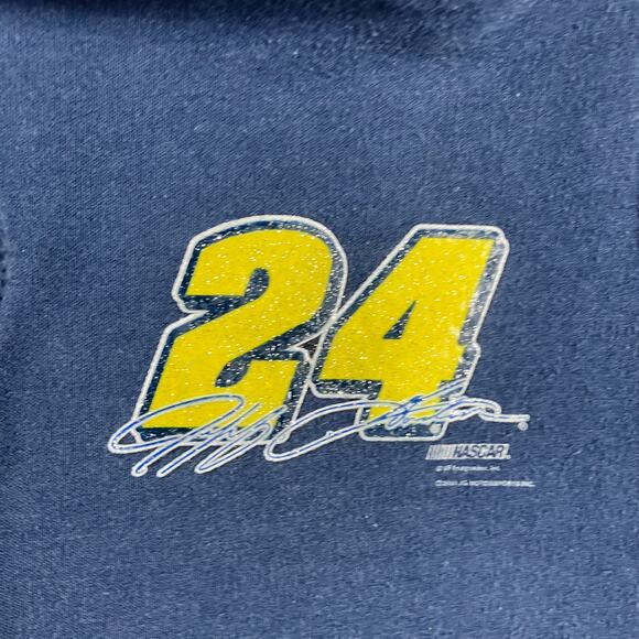 Chase Authentics Hoodie Womens Size L Blue Jeff Gordon #24 NASCAR Zip Up Jacket - Picture 5 of 10
